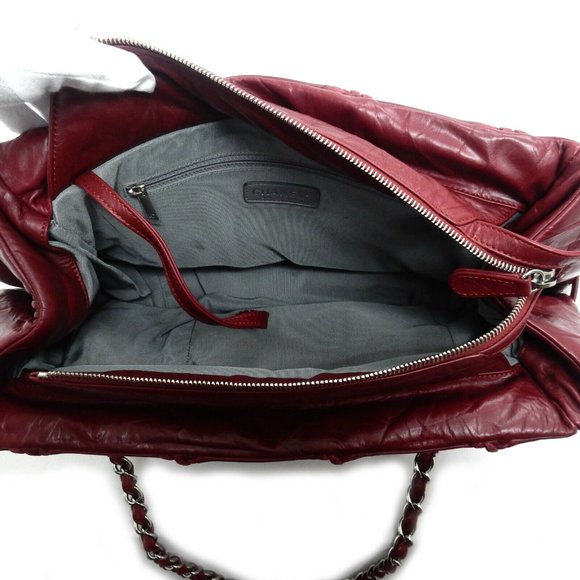 Chanel Red Stitch Leather Bag - Picture 9 of 13